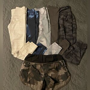 Athleta XS leggings joggers and shorts lot